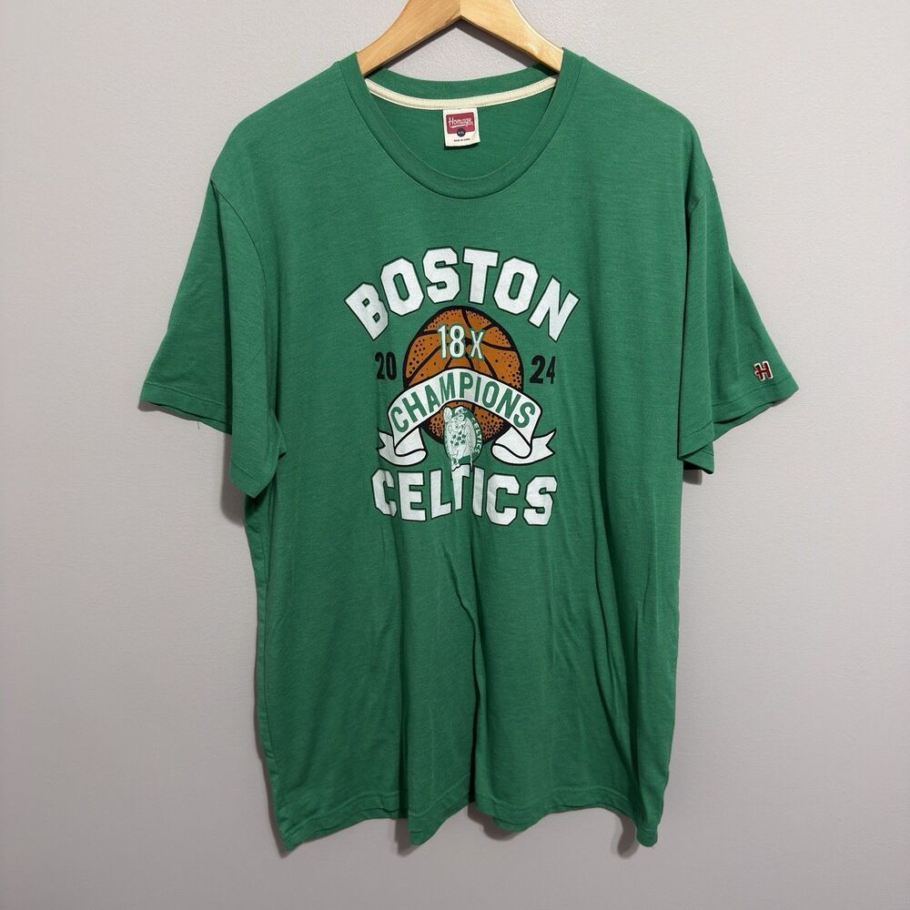 Homage NBA Boston Celtics 2024 Champions T-Shirt Size 2XL